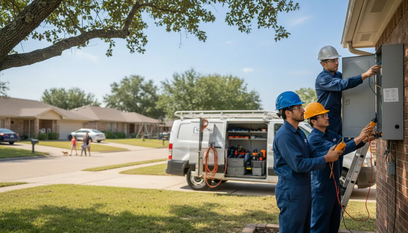 Certified electrician providing emergency electrical services in Madisonville, TX